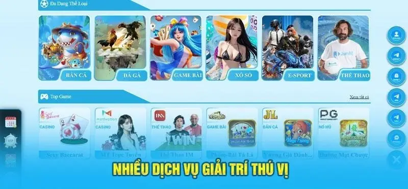 Vô vàn trò chơi giải trí hấp dẫn