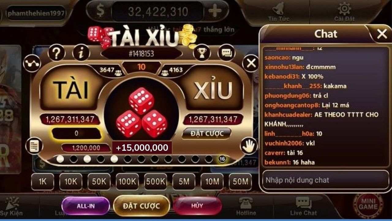 Quy trình chi tiết của một ván Tài Xỉu diễn ra